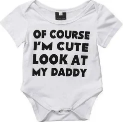 Süßer Baby Bodysuit - Look at My Daddy Design
