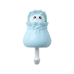 Süßer Katzen-Wandhaken – Entzückender klebriger Organizer