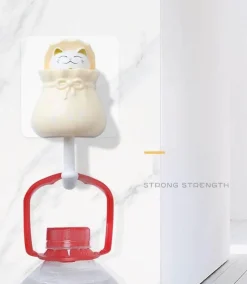 Süßer Katzen-Wandhaken – Entzückender klebriger Organizer