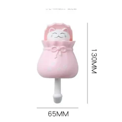 Süßer Katzen-Wandhaken – Entzückender klebriger Organizer