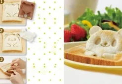 Süßer Sandwichmaker mit Bärengesicht