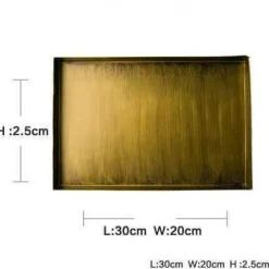 Serviertabletts aus goldenem Metall – luxuriöse dekorative Tabletts für das Esszimmer