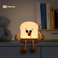 Süßes Toast-Nachtlicht – Dekorative Lampe für Kinder