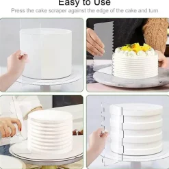 Sägezahn-Kuchenschaber-Set, unverzichtbare Werkzeuge für glattes, professionelles Gebäck