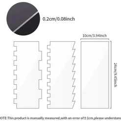 Sägezahn-Kuchenschaber-Set, unverzichtbare Werkzeuge für glattes, professionelles Gebäck