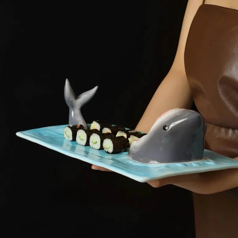 Shark Bite Sushi-Platte – Einzigartiges Serviertablett für Sushi-Liebhaber