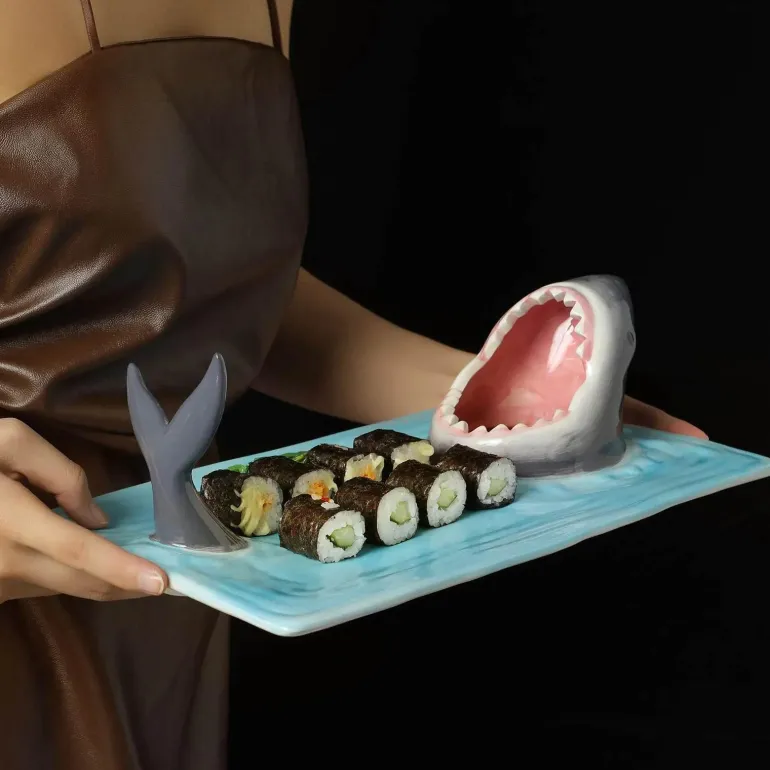 Shark Bite Sushi-Platte – Einzigartiges Serviertablett für Sushi-Liebhaber