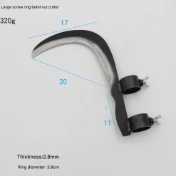 Sichelkopf aus Stahl – Scharfes Mehrzweck-Grasschneidewerkzeug