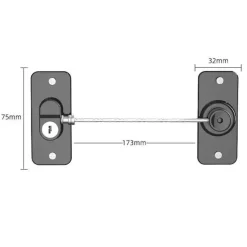 Sicherheitsschloss für Fenster und Türen zu Hause – Passwortgeschützte Sicherheit