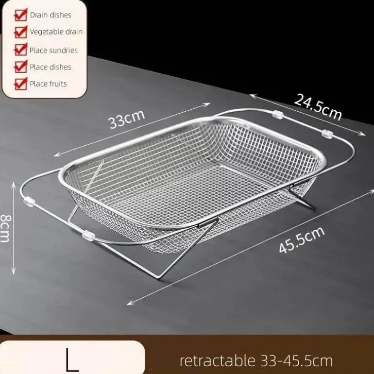 Siebgestell über der Spüle – platzsparender Küchen-Organizer