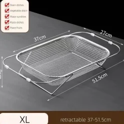 Siebgestell über der Spüle – platzsparender Küchen-Organizer