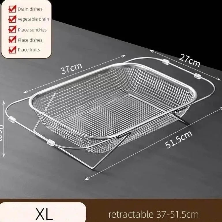 Siebgestell über der Spüle – platzsparender Küchen-Organizer