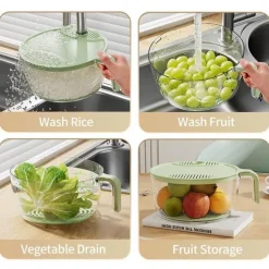 Siebkorb für Reiswaschmaschine – Einfacher Filter für schnelle Reinigung