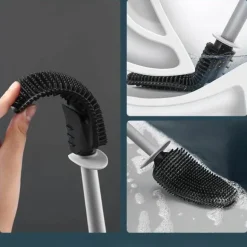 Silicone Toilet Brush - Durable Bathroom Cleaner