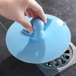 Silikon-Abflussabdeckung - Blue Man Einfaches Küchen- und Badezimmerzubehör