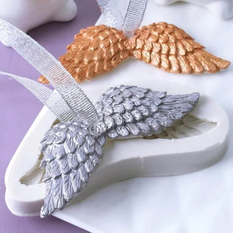 Silikon-Backform mit Engelsflügeln – antihaftbeschichtete Kuchenform zum Backen