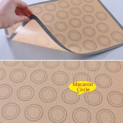 Silikon-Backmatte – Antihaft-Macaron-Muffin-Förmchen für die Küche zum Selbermachen