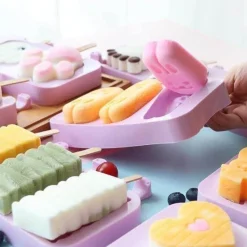 Silikon-Cartoon-Eiscremeformen – Hausgemachte Leckereien