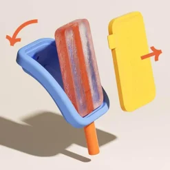 Silikon-Eisform für Stieleis – 2-in-1-Eismaschine mit Strohhalm