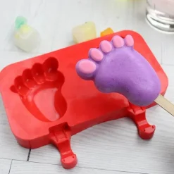 Silikon-Eisformen-Set mit Kaninchenmotiv – Eismaschine mit Holzstäbchen