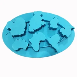 Silikon-Eiswürfelform – Design Erde und Kontinente