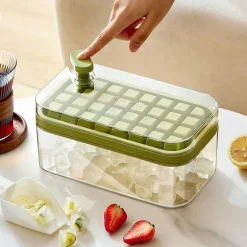 Silikon-Eiswürfelschale – Schnellverschluss-Eiswürfelbereiter