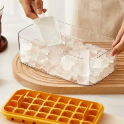 Silikon-Eiswürfelschale – Schnellverschluss-Eiswürfelbereiter
