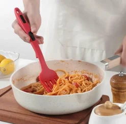 Silikon-Flexgabel – hitzebeständiges, antihaftbeschichtetes Küchenwerkzeug zum Backen und Rühren