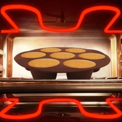 Silikon-Kuchenform mit 7 Löchern – Backform für Airfryer-Mikrowelle