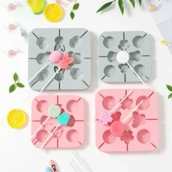 Silikon-Lolliform – DIY-Süßigkeiten-Dekor mit süßen Mustern