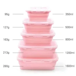 Silikon-Lunchbox-Set – Frischhaltebehälter