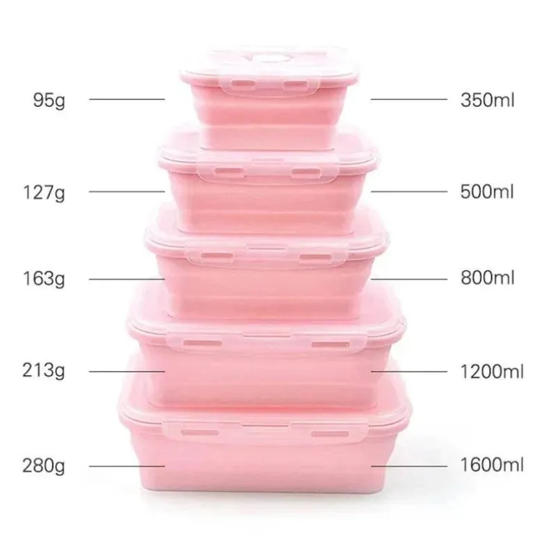 Silikon-Lunchbox-Set – Frischhaltebehälter