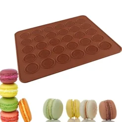Silikon-Macaron-Matte - Backblech mit 30 Mulden für Gebäck