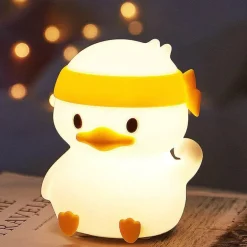 Silikon-Nachtlampe – Entzückendes Struggle Duck-Dekor fürs Kinderzimmer