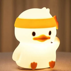Silikon-Nachtlampe – Entzückendes Struggle Duck-Dekor fürs Kinderzimmer
