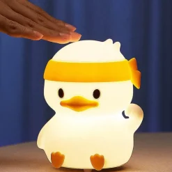 Silikon-Nachtlampe – Entzückendes Struggle Duck-Dekor fürs Kinderzimmer