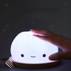 Silikon-Nachtlampe – süßes Dampfbrötchen-Design