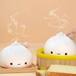 Silikon-Nachtlampe – süßes Dampfbrötchen-Design