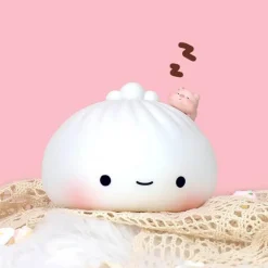 Silikon-Nachtlampe – süßes Dampfbrötchen-Design