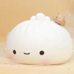 Silikon-Nachtlampe – süßes Dampfbrötchen-Design