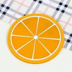 Silikon-Obstuntersetzer - 5er-Set Getränkeuntersetzer