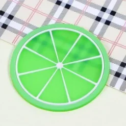 Silikon-Obstuntersetzer - 5er-Set Getränkeuntersetzer