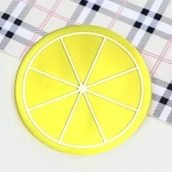 Silikon-Obstuntersetzer - 5er-Set Getränkeuntersetzer