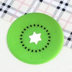 Silikon-Obstuntersetzer - 5er-Set Getränkeuntersetzer