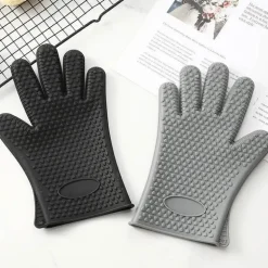 Silikon-Ofenhandschuhe – hitzebeständiger Grill-Backgriff