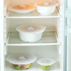 Silikon-Schüsseldeckel-Set – wiederverwendbare Küchenabdeckungen zur Aufbewahrung von Lebensmitteln