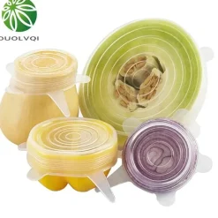 Silikon-Stretchdeckel - Universal-Set zur Lebensmittelaufbewahrung