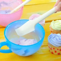 Silikon-Winkelspatel – langlebiges Backwerkzeug zum Rühren von Kuchencreme
