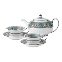 Silk Road Kaffee- und Teeservice – Elegantes Teegeschirr mit Tassen, Tellern und Essgeschirr