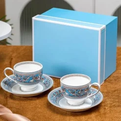 Silk Road Kaffee- und Teeservice – Elegantes Teegeschirr mit Tassen, Tellern und Essgeschirr